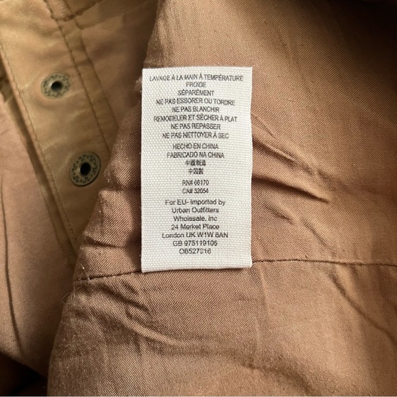 Free People Urban Outfitters Oh Snap Vegan Leather Mini Skirt Button Front 4 - Picture 12 of 12